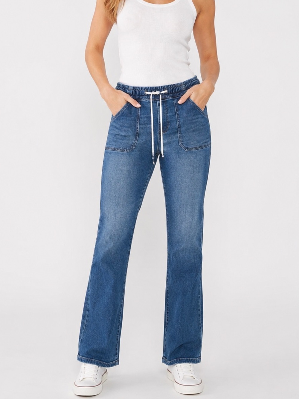 Fidelity Denim- Jasper high rise Drawstring Jeans